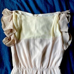 Ann Taylor Loft Pale Pink Dress with Stripe